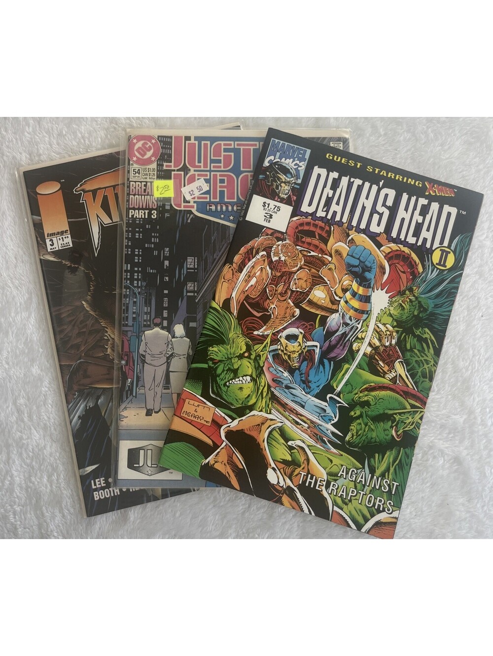RETRO 90s COMICS VARIETY PACK Death's Head II Kindred Justice League Lot 3